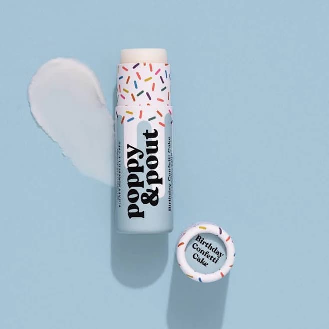 Poppy & Pout Birthday Confetti Cake Lip Balm