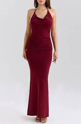 House Of Cb Women's Thalina Halterneck Maxi Dress