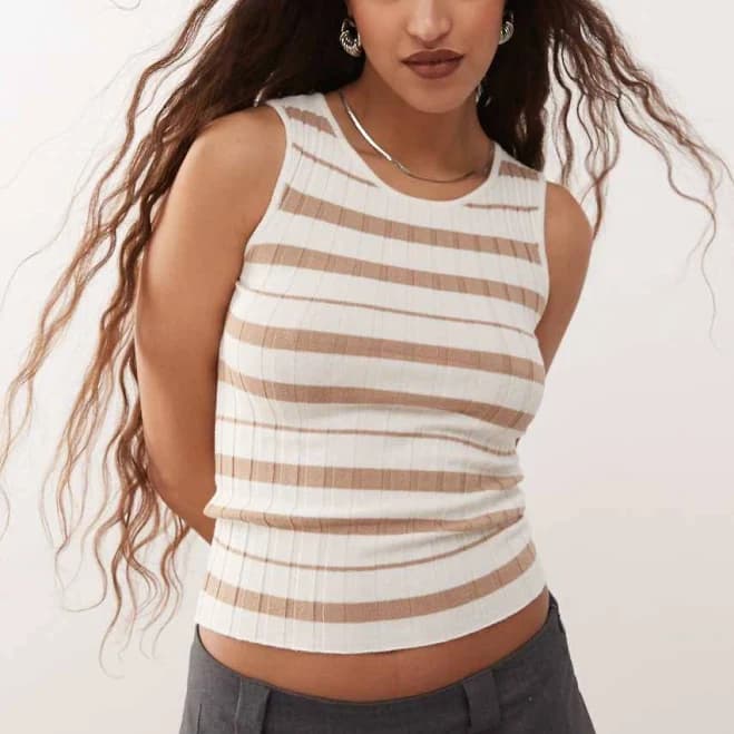 Noisy May rib knit tank top