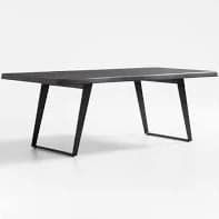 crate & barrel Yukon 80" Live Edge Wood Dining Table