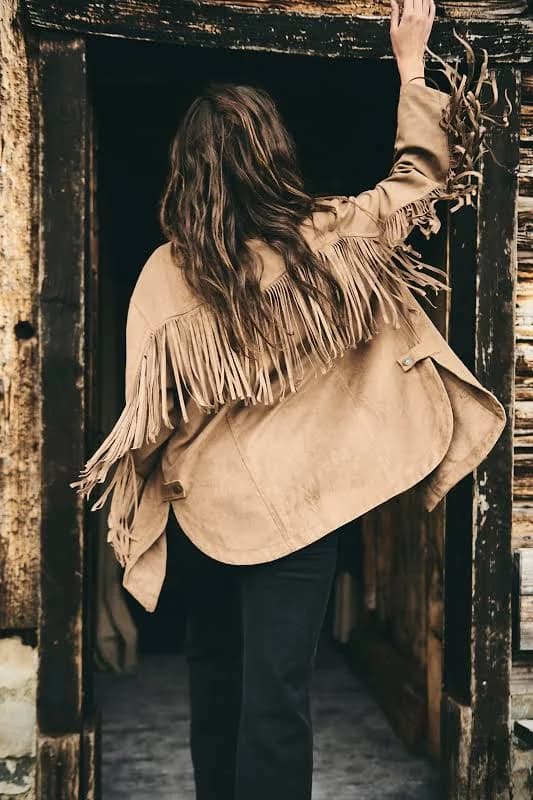 We The Free Fringe Out Vegan Suede Jacket at Free People