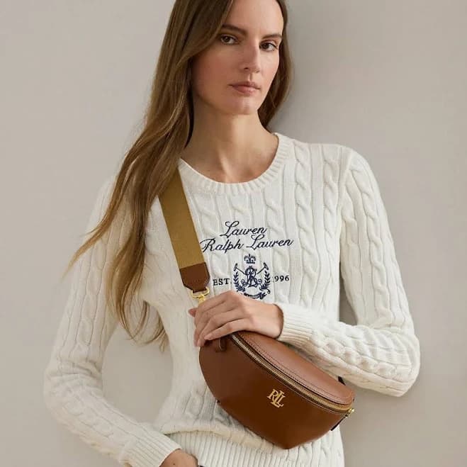 Lauren Ralph Lauren Leather Marcy Belt Bag