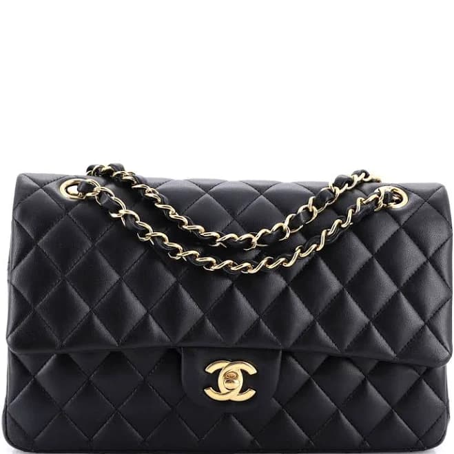 CHANEL Quilted Lambskin Classic Double Flap Bag
