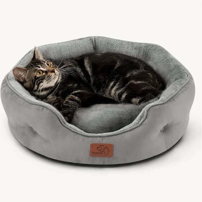 Solid Round Pet Bed