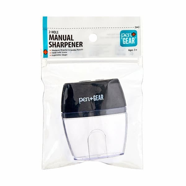 Pen+gear 2-Hole Handheld Manual Pencil Sharpener