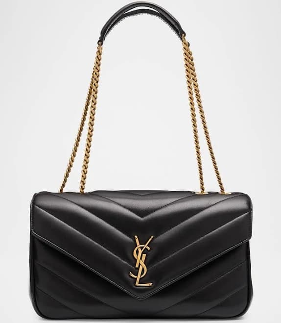 Saint Laurent Women's Loulou Medium Quilted Leather Shoulder Bag