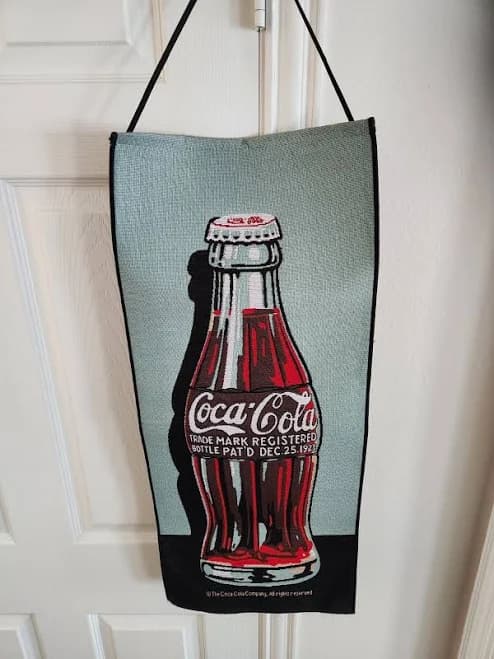 Coca- Cola Fabric Banner 12 1/4" X 29 1/4"