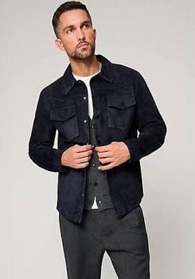 Overland Evan Suede Leather Shirt Jacket