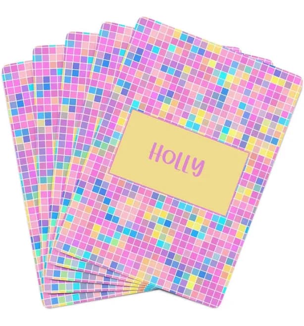 Bright Mosaic Playing Cards | Custom Name Cards | Personalized Card Deck | Pattern Cards | Secret Santa Gift | Colorful Playing Cards
