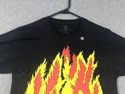 WWE Bam Bam Bigelow Flame T Shirt 2017 Small Black Short Sleeve | eBay