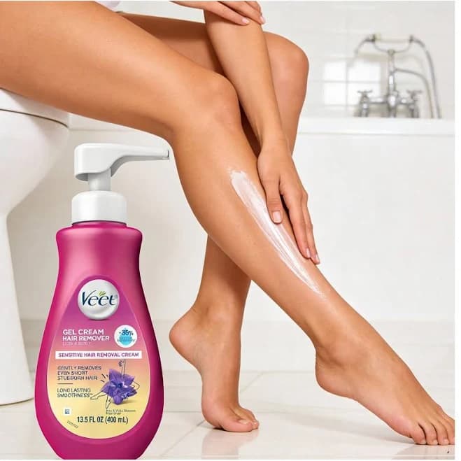 Hair Remover, Veet Gel Hair Removal Sensitive, 13.5 Ounce, Sensitive Formula With Aloe Vera And Vitamin E (Pack Of 1),13.5 Fl Oz (Pack Of 1)