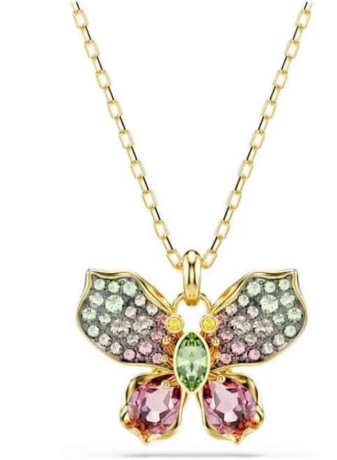 Swarovski Idyllia Butterfly Pavé Pendant Necklace