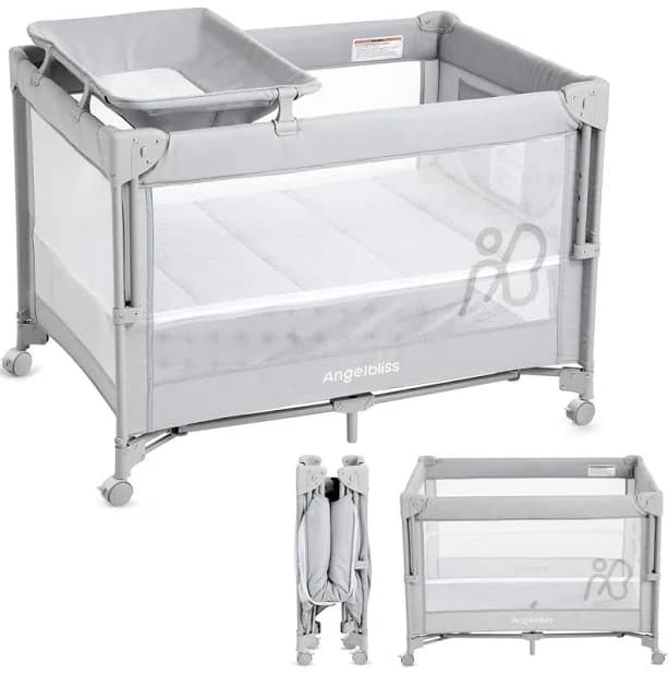 Latitude Run Baby Bassinet Bedside Crib