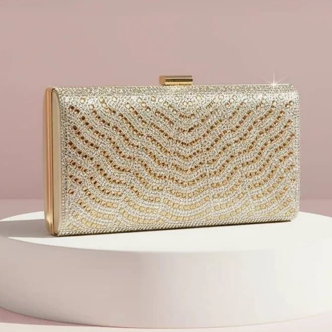 Embellished Box Clutch Bag