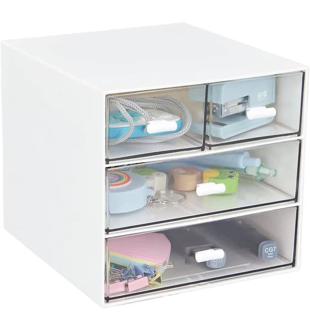 Desk Organizer with 4 Drawers