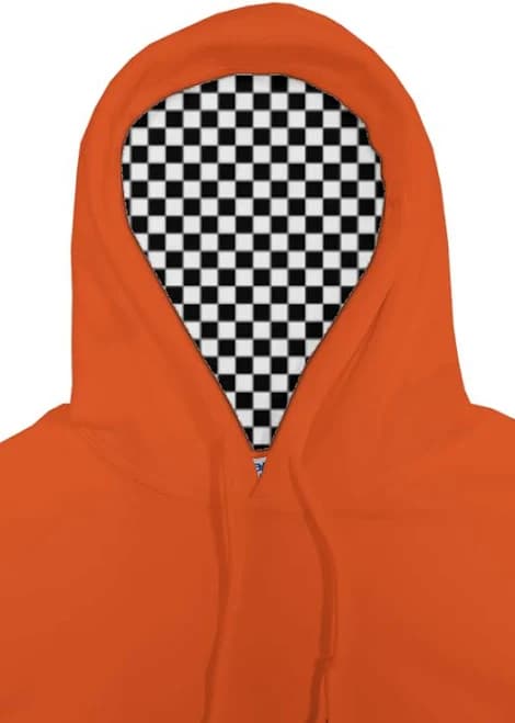 Checkered Flag Embroidered Hoodie