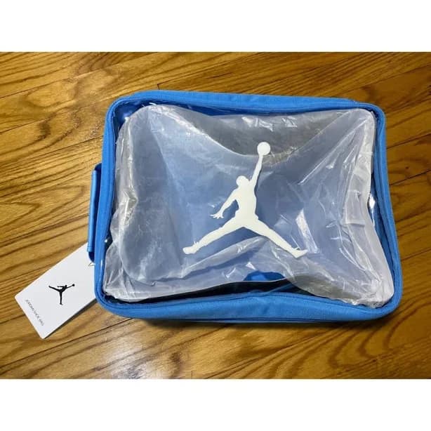 Jordan Nike Air Zipper Shoe Box Carolina Blue W Handle Large New!! - New Men | Color: Blue | Size: l