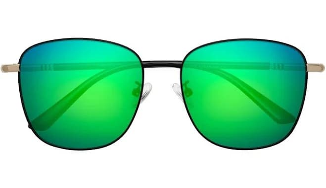 Love Hipster Metal Trapezoid Sunglasses