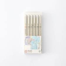 Sakura Micron 6 Set Fineliner Pens – NotebookTherapy