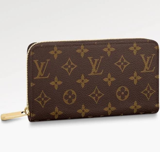 Louis Vuitton Monogram Canvas Zippy Wallet - Brown