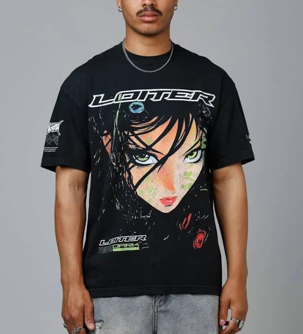Loiter Project Dark Vintage Acidwash T-Shirt