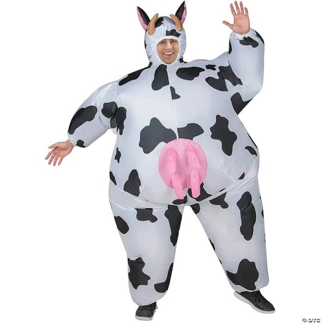Inflatable Cow Costume with Udders