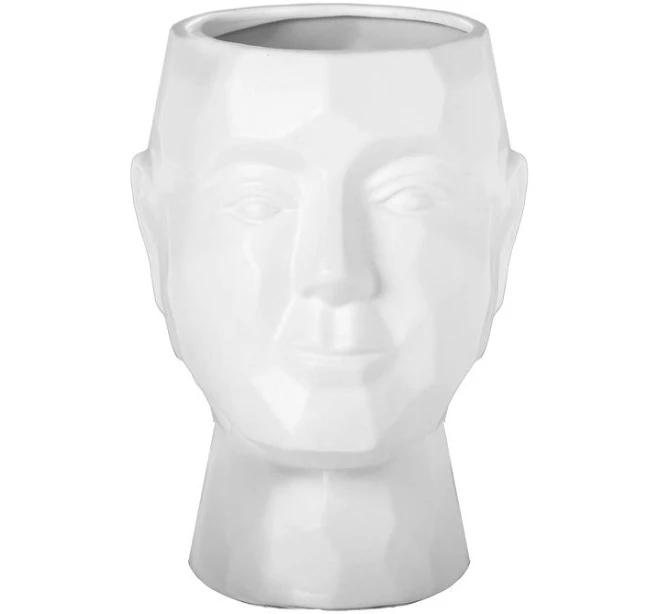 Red Barrel Studio Ceramic Man's Head Pot