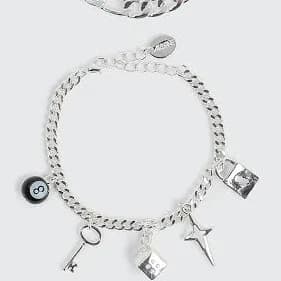 Ardene Women's 3-Pack Charm Chain Bracelets