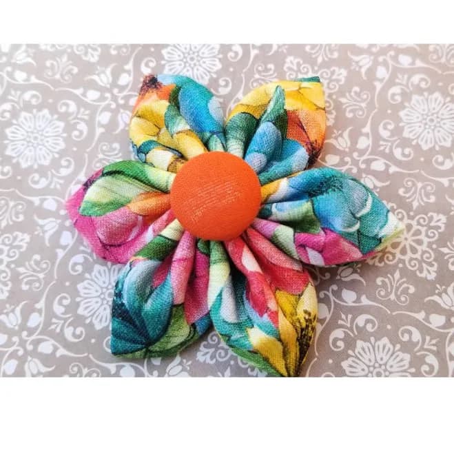 Handmade Fabric Flower Hair Clip