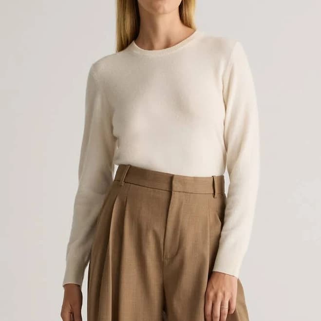 Quince Mongolian Cashmere Crewneck Sweater