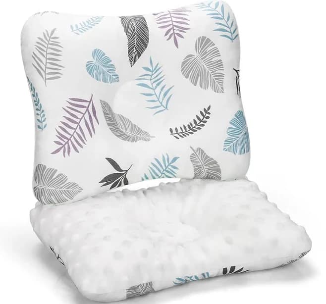 Toddler Pillow Double Sided Breathable & Minky Dot Kids Pillow Cute Small Pillow Machine Washable