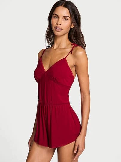 Victoria's Secret Women's Modal Bow Romper