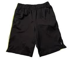 Boys Medium(8-10) Black with Yellow Stripe Athletic Shorts
