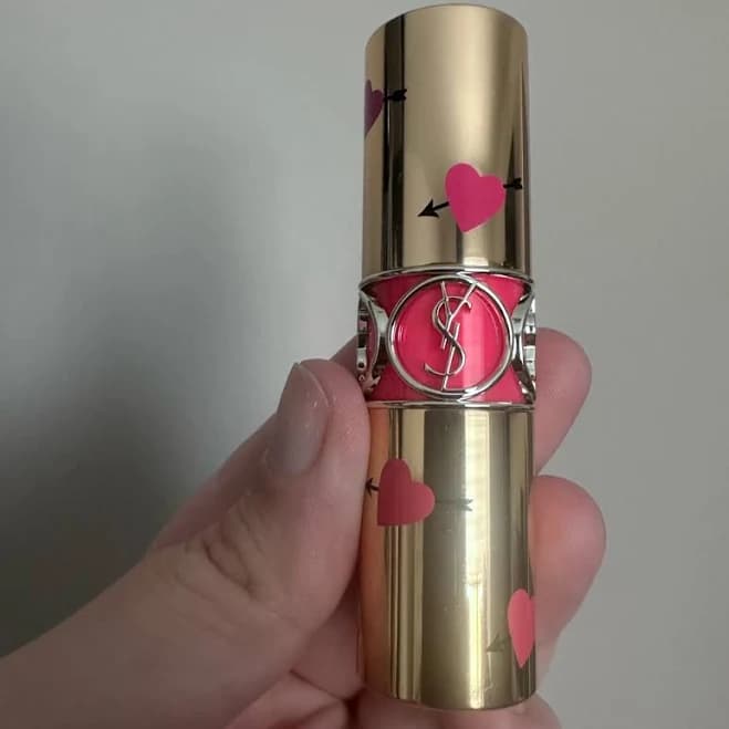 Yves Saint Laurent Gold Pink Heart Lipstick