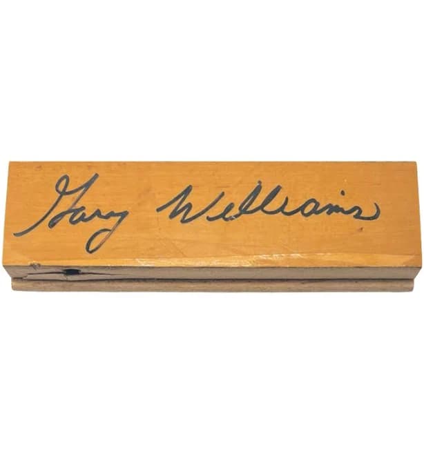 Gary Williams Signed Wooden NBA Basketball Court Panel (JSA)