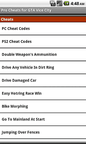 Unoffical Cheats:GTA Vice City - Download