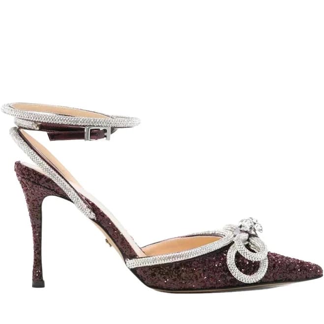 Mach & Mach Crystal-embellished Bow Pumps