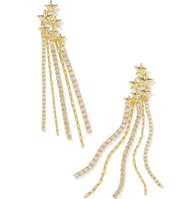 Kendra Scott Cassidy Silver Statement Earrings