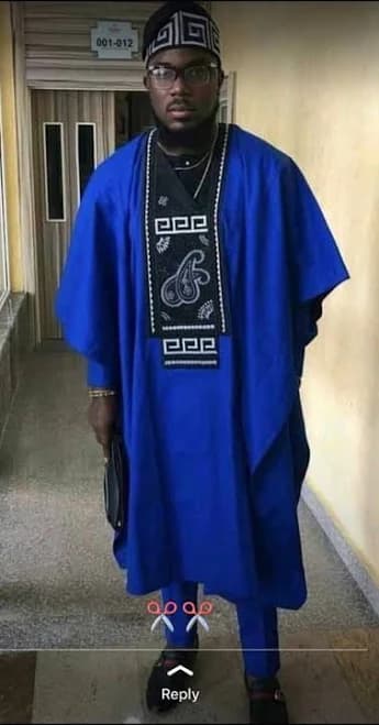 African Men's Agbada 4 Peices Wedding Outfit
