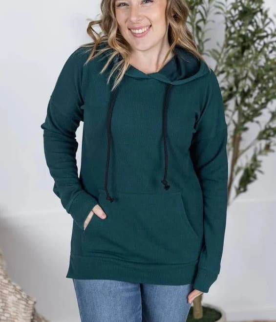 Kacey Ribbed Hoodie