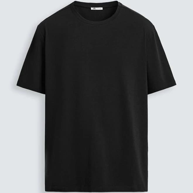 Zara Men's Basic Slim Fit T-Shirt