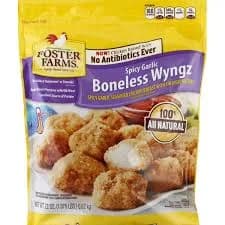 Foster Farms Boneless Wyngz Spicy Garlic Hot 22 oz