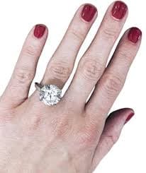 GIA Certified 5 Carat Round Brilliant Cut Diamond Platinum Ring For Sale at 1stDibs | 5 carat diamond ring, 5 carat brilliant cut diamond ring, 5 carat diamond ring price