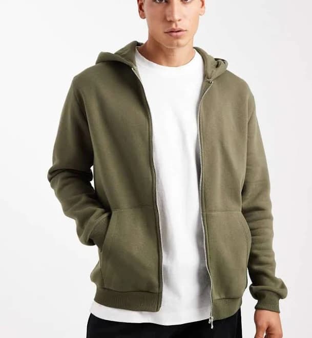 ASOS Design Essentials Zip Up Hoodie