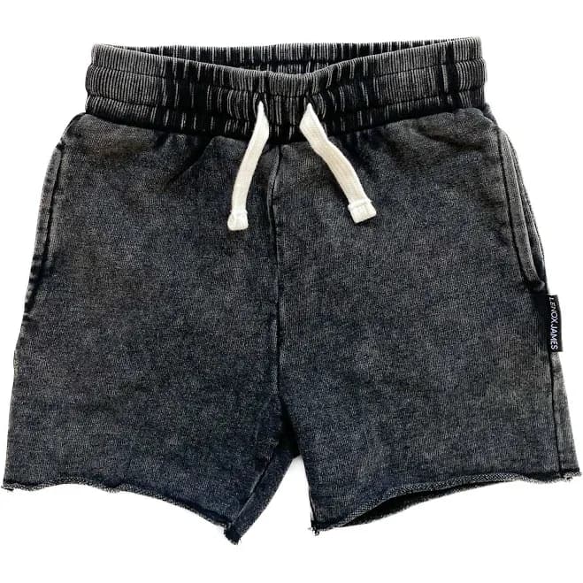 ACID WASH SHORTS - CHARCOAL 6