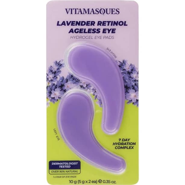 Vitamasques Lavender Retinol Ageless Eye Hydrogel Eye Pads