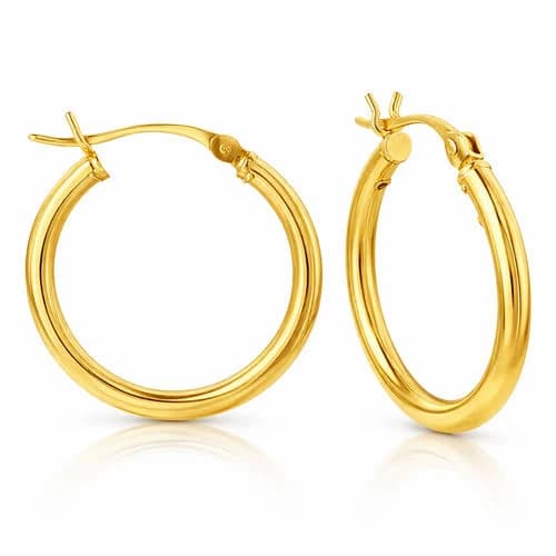 Donatello Gian 14K Gold Large Hoops