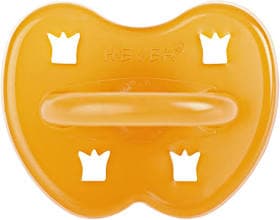 Hevea Crown Round Natural Rubber Pacifier