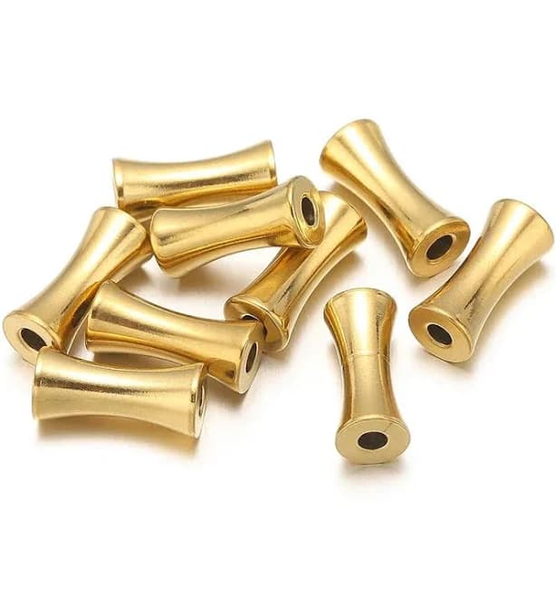 Shein Fashionable Stainless Steel Tube Spacer Design DIY Bead