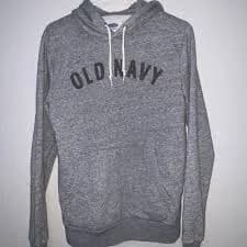 Old navy logo grey hoodie